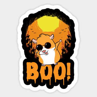 Boo Guinea Pig Halloween Sticker